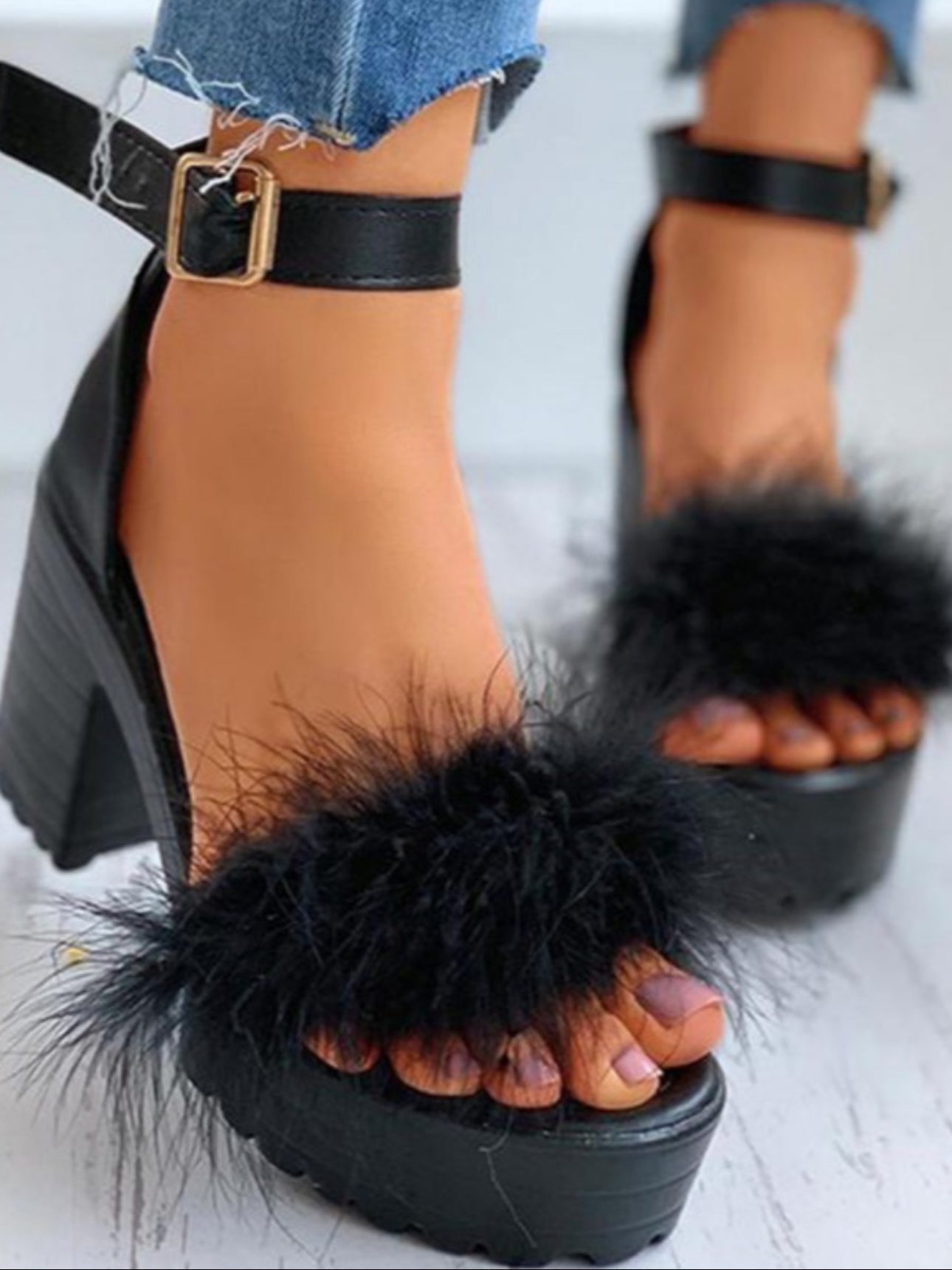 Black Beauty Platform Heels