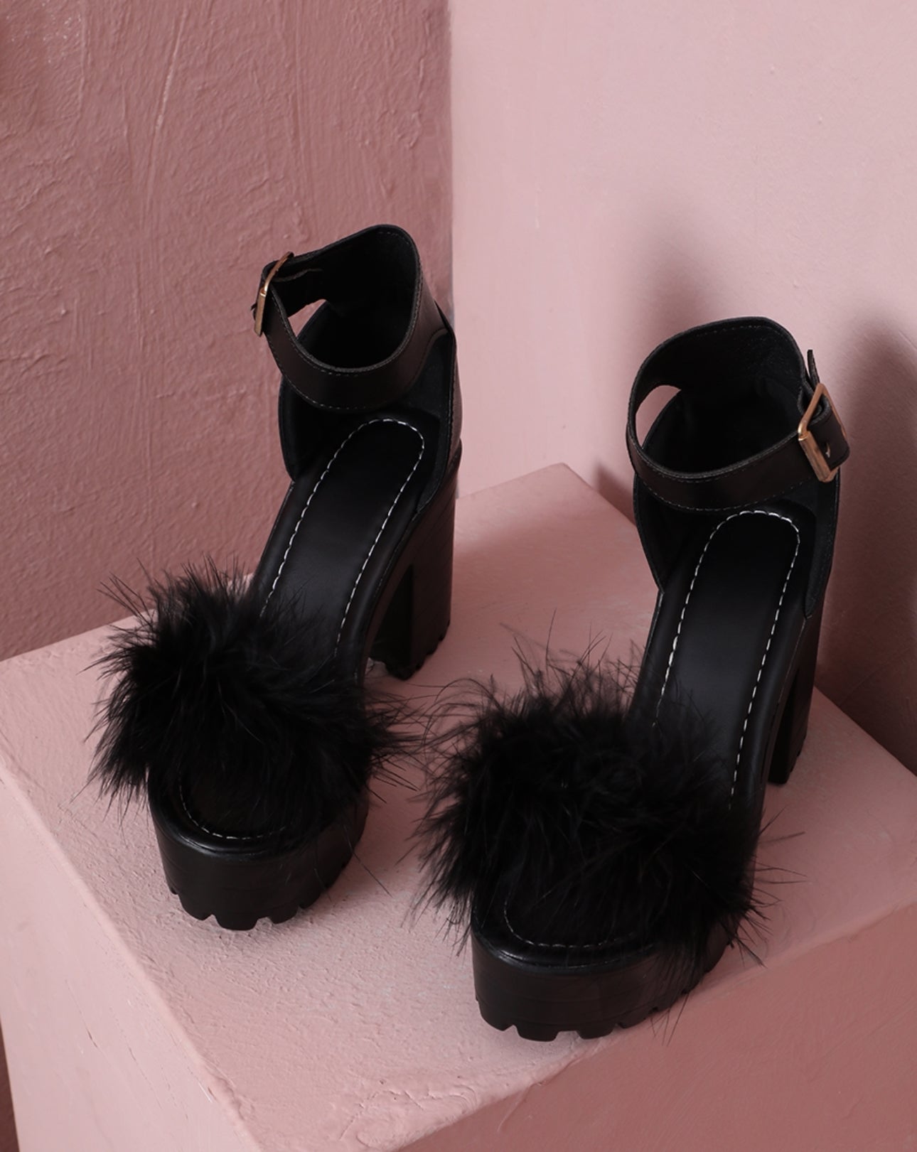 Black Beauty Platform Heels