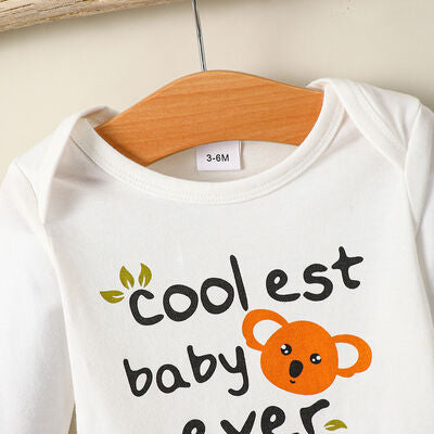 COOLEST BABY EVER Long Sleeve Bodysuit and Pants Set